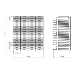 KRM 60.10.04 Dört Üniteli Çekmeceli Eczane Rafı KRM 60.10.04 Dört Üniteli Çekmeceli Eczane Rafı