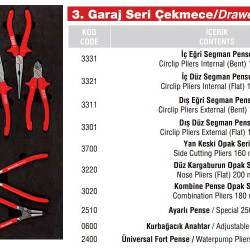 KRM 36.44.01 7 Çekmece (139 Parça İç Set İzeltaş) Plus Takım Arabası KRM 36.44.01 7 Çekmece (139 Parça İç Set İzeltaş) Plus Takım Arabası