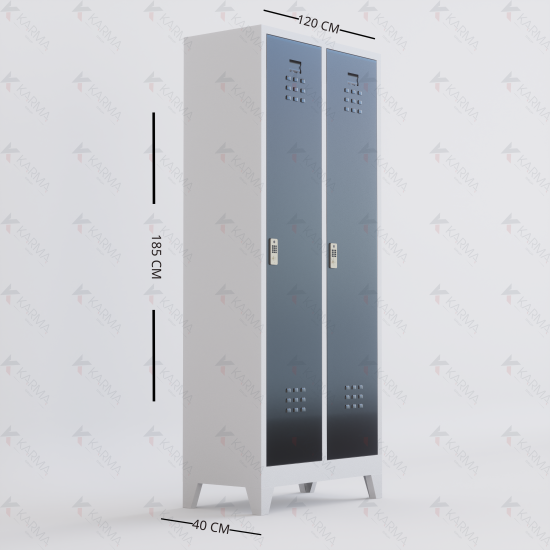 Elektronik Kilitli İki Kişilik STD Soyunma Dolabı Elektronik Kilitli İki Kişilik STD Soyunma Dolabı