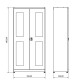 AĞIR ENDÜSTRİYEL MALZEME DOLABI KRM.36.24.23 Malzeme Dolabı