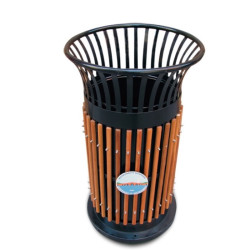 KR-105 AĞAÇLI KAFES ÇÖP KOVASI