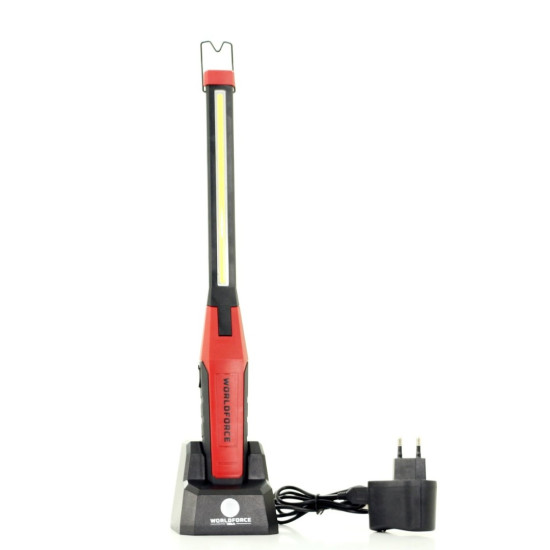 Şarjlı El Lambası COB Ledli İnce, Katlanır, Kısma Özellikli, Sehpalı 3.7V 2600mAh