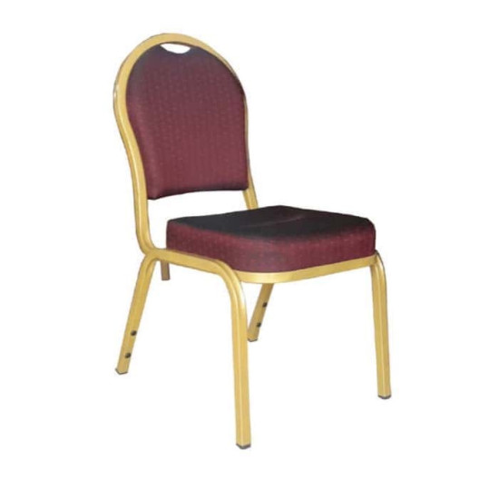 Oval Sırtlı Alüminyum Banket Sandalye