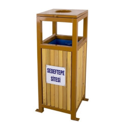 KR 193 ALUCRA AHŞAPLI DIŞ MEKAN ÇÖP KOVASI