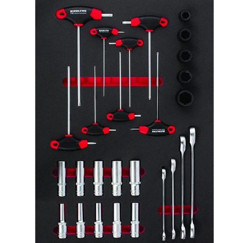 KRM 36.44.01 7 Çekmece (206 Parça İç Set İzeltaş) Pro Takım Arabası