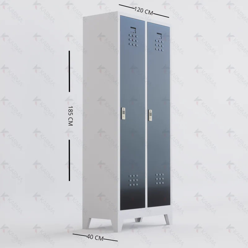 Elektronik Kilitli İki Kişilik STD Soyunma Dolabı