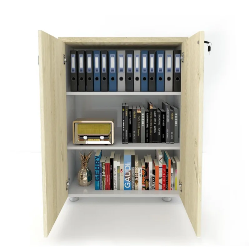 KAPAKLI KİTAPLIK DOSYA DOLABI - 80X38X117