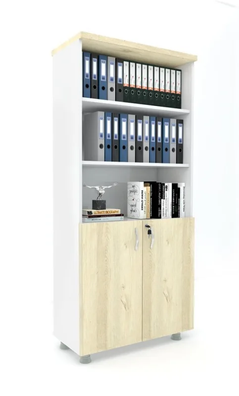 KAPAKLI KİTAPLIK DOSYA DOLABI - 80X38X188