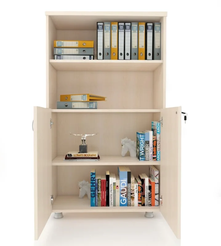 KAPAKLI KİTAPLIK DOSYA DOLABI AKÇA - 80X38X153