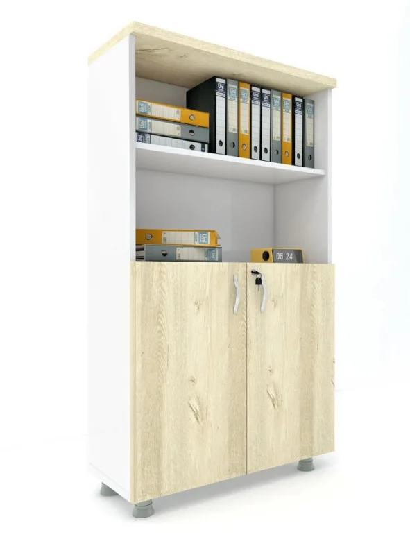 KAPAKLI KİTAPLIK DOSYA DOLABI - 80X38X153