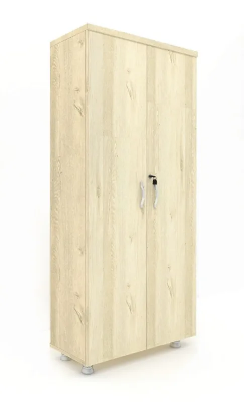 TAM KAPAK KİTAPLIK DOSYA DOLABI MEŞE - 80X38X188