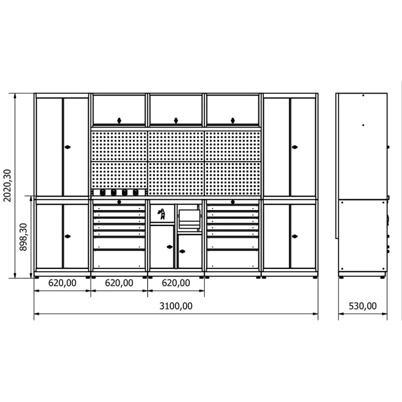 KRM  36.18.21 MODÜLER DEMONTE TEZGAH