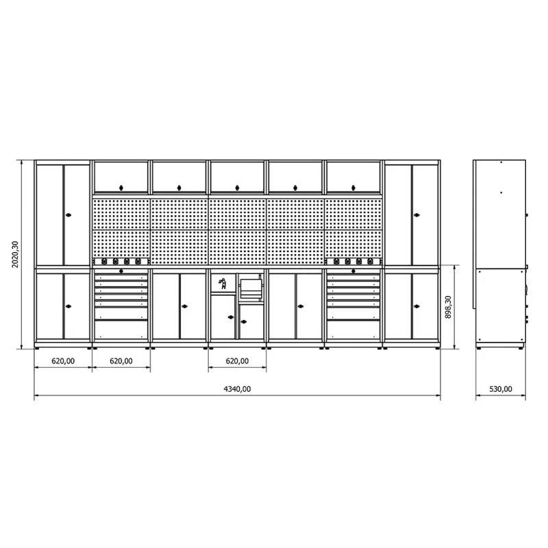KRM 36.18.41 MODÜLER DEMONTE TEZGAH