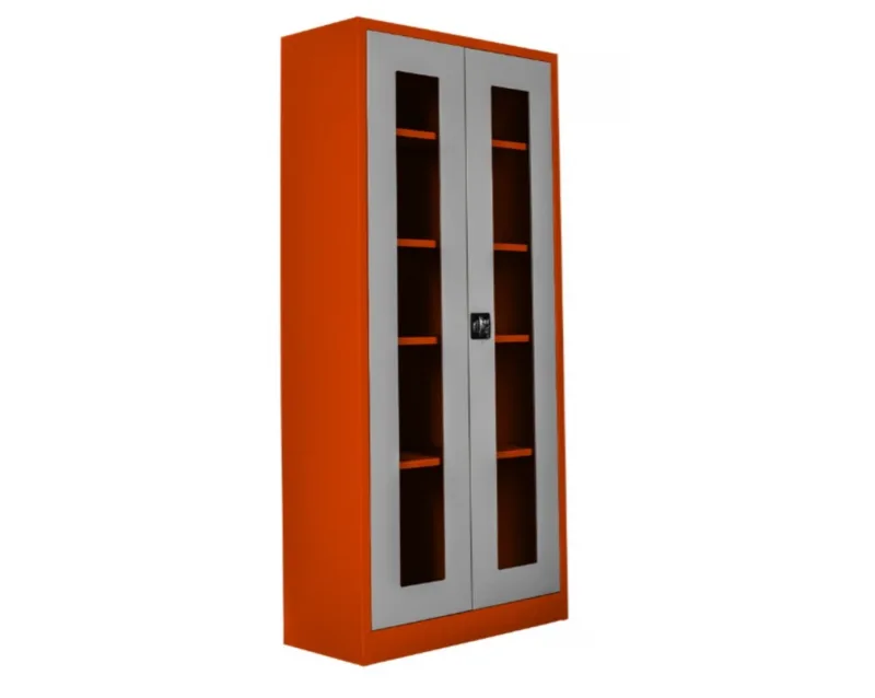 Camlı dosya ve malzeme dolabı