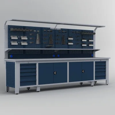 Dolaplı Metal Çalışma Masası KRM.36.15.74