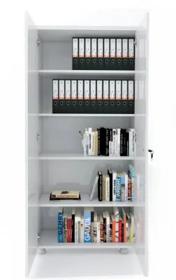 TAM Kapak ki̇Taplık Dosya Dolabı Beyaz - 80x38x188