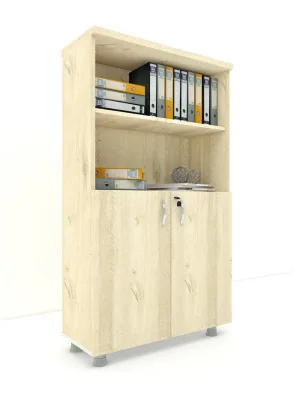 Kapaklı ki̇Taplık Dosya Dolabı Meşe - 80x38x153