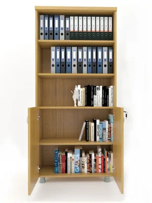 Kapaklı ki̇Taplık Dosya Dolabı Teak - 80x38x188