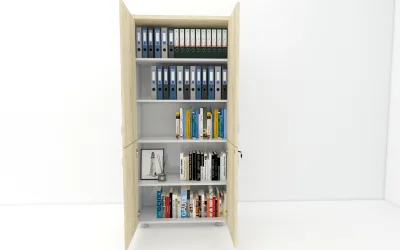 4 Kapaklı ki̇Taplık Dosya Dolabı - 80x38x188