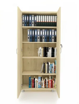TAM Kapak ki̇Taplık Dosya Dolabı Meşe - 80x38x188