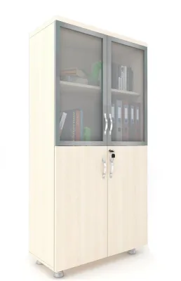 2 CAM Kapaklı ki̇Li̇Tli̇ Dosya Dolabı Akça 80x38x153
